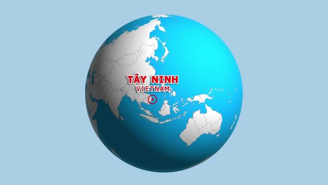 VIETNAM TAY NINH ZOOM IN FROM SPACE