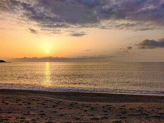 Fototapeta premium sunset on the beach