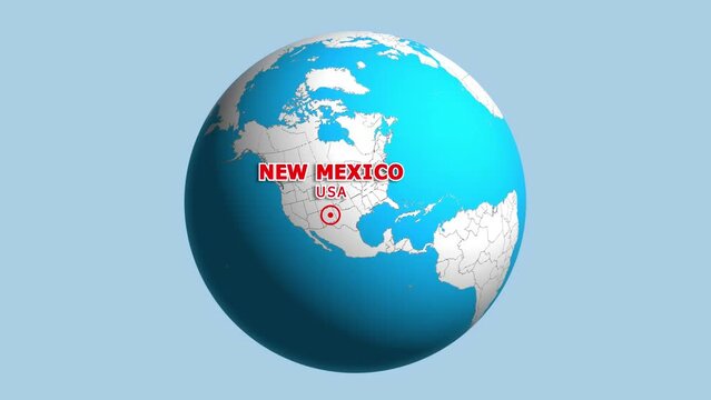 USA NEW MEXICO ZOOM IN FROM SPACE