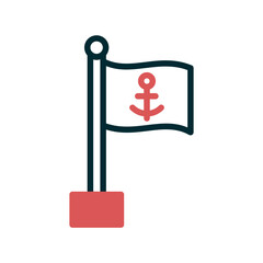 Sea Flag Icon