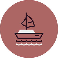 Sailing Boat Icon