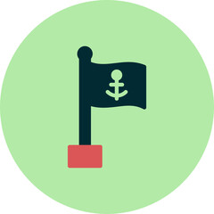 Obraz premium Sea Flag Icon