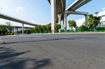 Highway and overpass in the city