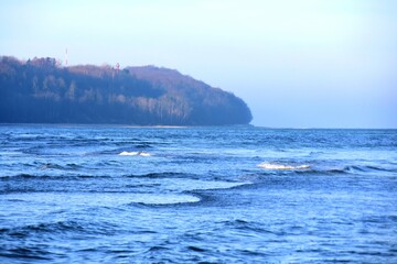 Chłapowo, Klif Chłapowski, wybrzeże nad Bałtykiem