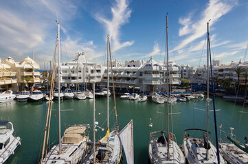 Puerto Deportivo de Benalmádena, marina at Banalmadena, Malaga, Spain 