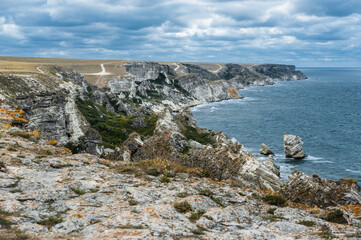 Fototapeta na wymiar Seashore, Tarhankut, Dzhangul. Crimea, Russia
