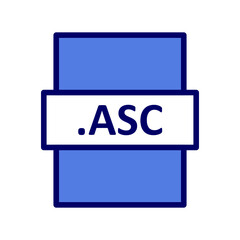 Fototapeta premium .ASC Icon