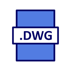 Obraz premium .DWG Icon