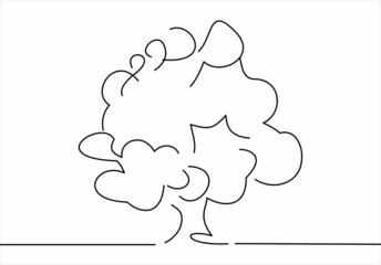 Tree Drawing. Ecology Concept. vector design.