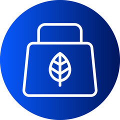 recycle bag gradient icon