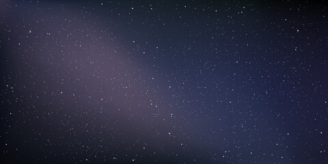 Fototapeta na wymiar Astrology horizontal background, Starry sky colourful glow, Milky way galaxy in the cosmos, Vector Illustration.