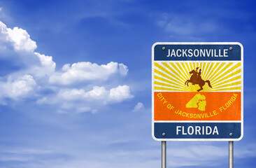 Welcome to Jacksonville in US State of Florida
