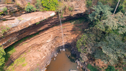 Boti Waterfalls in the dry season, Boti, Ghana - obrazy, fototapety, plakaty