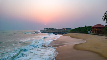 Beautiful Sunrise at the Beach, Elmina, Ghana