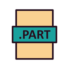 Fototapeta premium .PART Icon