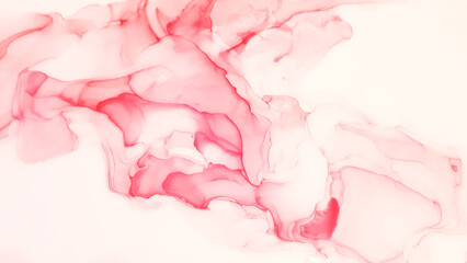 Obraz na płótnie Canvas Woman alcohol ink.Gentle background for girl. A modern concept.