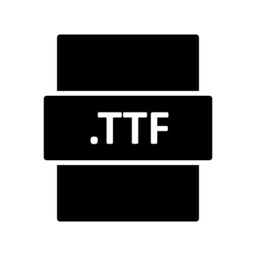 TTF File Type Extension systen vectir file