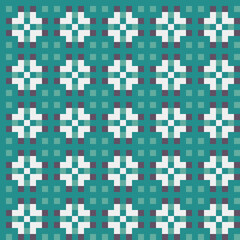 Fototapeta premium Abstract Cross Pattern generative computational art illustration