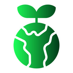 green earth gradient icon