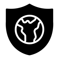 save the planet glyph icon