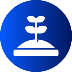 plant gradient icon