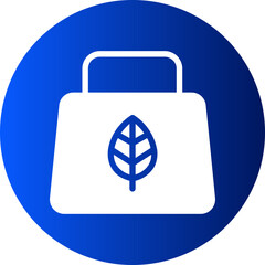 recycle bag gradient icon