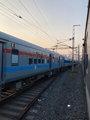 Fototapeta premium train on the railway