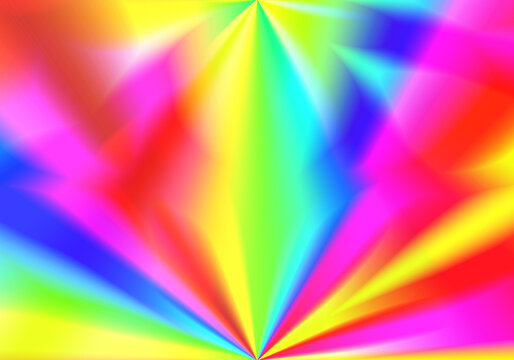 Yellow Blue Light Pink Red And Purple Rainbow Colour