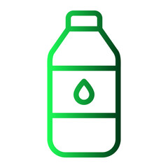 water bottle gradient icon