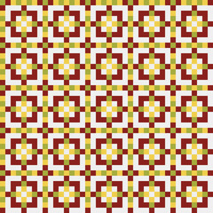 Abstract Cross Pattern generative computational art illustration