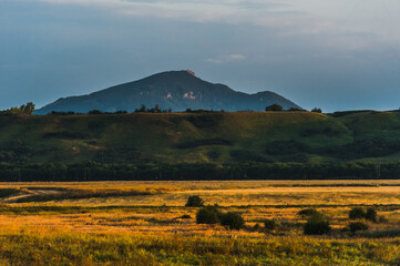 Fototapeta premium View of the mount Beshtau in Mineral Whater