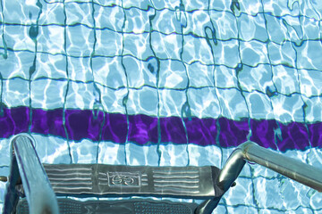 
photo of a blue swimming pool 
