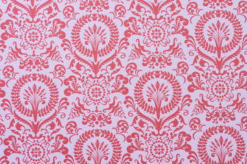 pink pattern with paisley flowers and leaves