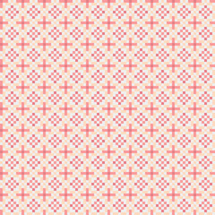 Fototapeta premium Abstract Cross Pattern generative computational art illustration