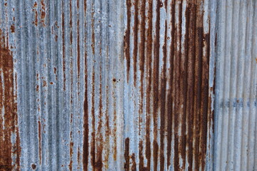 Old zinc background rusted and decayed.