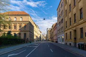 Spring morning on Zagrebs streets