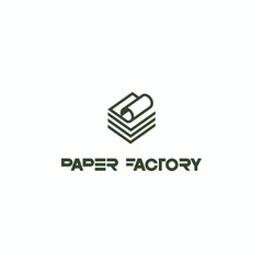 
illustration depicting a sheet of paper in the form of a symbol or logo. Paper factory .