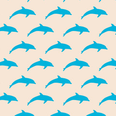 patrón con delfines