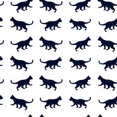 CAT Pattern silhouette, vector, animal, dog, illustration, cat, animals, icon, dinosaur, black, horse, pet, set, collection, wild, silhouettes, mammal, design, wolf, outline, running, dogs, wildlife, 