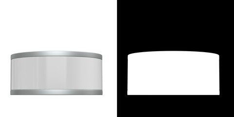 3D rendering illustration of a food can