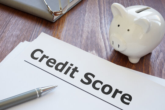 Credit Score is shown on the photo using the text