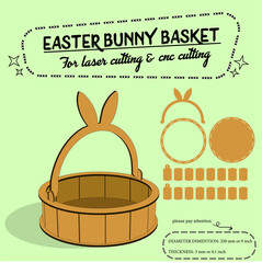 easter bunny box for laser cutting