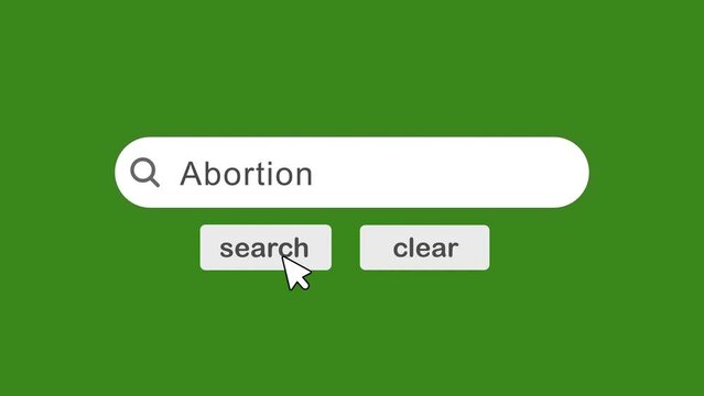 SARS Search Bar with click Animation On Green Background