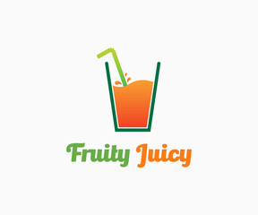 Juice logo design. Drink logo design. Fresh juice logo designs template