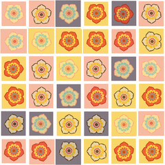 Tiled flowers