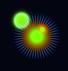 Abstract cosmic composition of bright shining stars. A vector file is useful for creating designs.