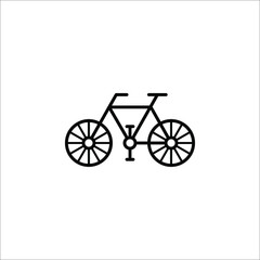 Fototapeta na wymiar Bicycle icon on white background. Vector illustration. eps 10