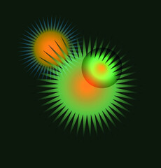 Abstract cosmic composition of bright shining stars. A vector file is useful for creating designs.