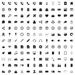 web icon set, web vector set sign symbol