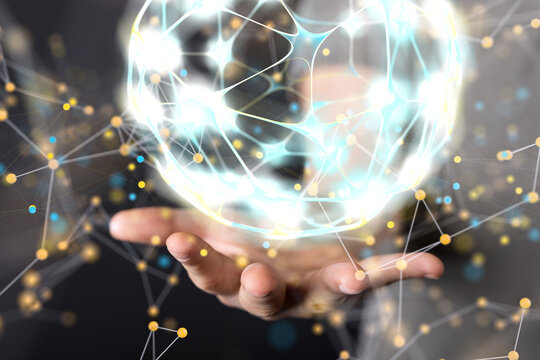 conference Digital Network and data concept 3d